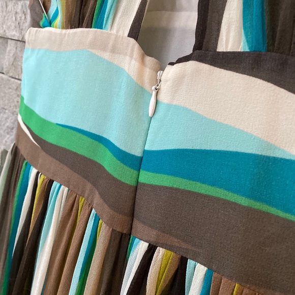 Banana Republic Striped Halter Dress Size 0 - Picture 4 of 8